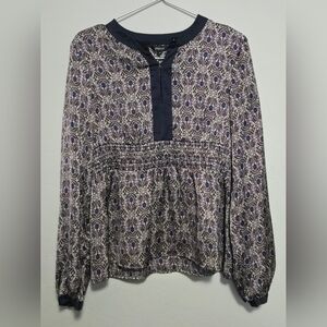 Elegant Paisley Print Women's Top